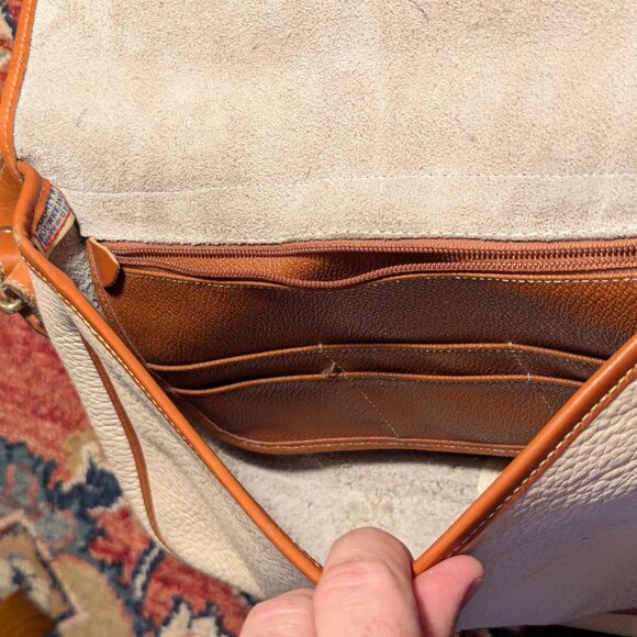 Dooney & Bourke Pebble Grain Crossbody bag, Bone & Caramel - Picture 9 of 15